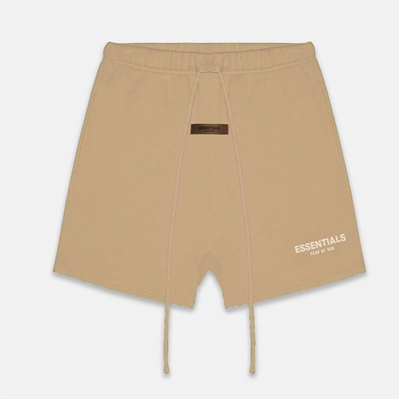 ESSENTIALS FEAR OF GOD OAK RELAXED SWEAT SHORTS🆕 - Picture 1 of 12
